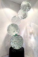 Glass Spheras Sculptures